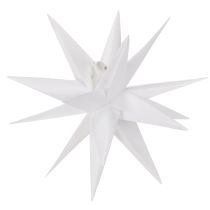 Article Étoile décorative à LED, blanc chaud, pour extérieur, avec minuterie, 40 cm
