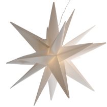 Article Étoile de Noël LED blanc chaud avec minuterie extérieure 60 cm
