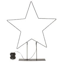 Article Étoile LED sur pied 150 Micro LED blanc chaud métal Ø58cm