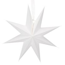 Article Étoile suspendue LED avec minuterie, blanc chaud, extérieur, 38 cm