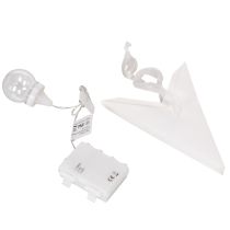 Article Étoile suspendue LED avec minuterie, blanc chaud, extérieur, 38 cm