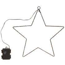 Article Étoile LED à suspendre en métal 110L blanc chaud intérieur Ø35cm