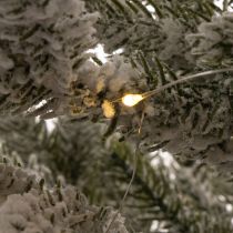 Article Sapin de Noël artificiel enneigé dans un sac en jute, 40 LED, pour usage intérieur, 85 cm