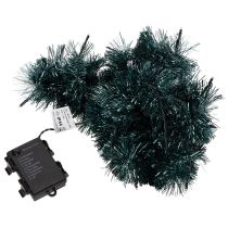 Article Guirlande lumineuse de Noël en clinquant avec 60 LED et minuterie, pour extérieur, 3 m