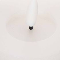 Article Bougie chauffe-plat LED XL blanche en cire véritable avec minuterie, blanc chaud, 6 cm, lot de 2