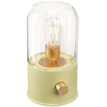 Article Lampe à poser LED lampe de table rétro blanc chaud vert H19,5cm