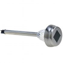 Article Lampes solaires de jardin à LED avec minuterie, blanc chaud, 35 cm de hauteur, lot de 4