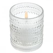 Bougie LED bougie pilier en cire Lanterne LED Ø8.5cm H10cm