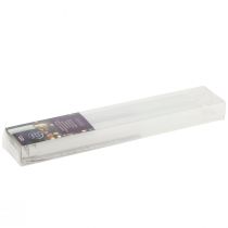 Article Bougies LED avec minuterie bougies bâton vraie cire blanche 25cm 2 pcs