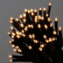 Guirlande lumineuse LED 144 noir, blanc chaud pour extérieur 1,2 m