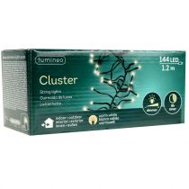 Article Guirlande lumineuse LED, 144 LED, noire, blanc chaud, pour extérieur, 1,2 m