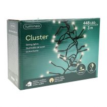 Article Guirlande lumineuse LED noir, blanc chaud 448 pour extérieur 3m