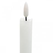 Article Bougie LED cire bougie de table blanc chaud pour batterie Ø2cm 24cm 2pcs