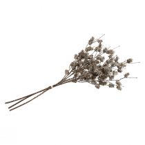 Article Branche de mélèze branches décoratives artificielles cônes blanc 52cm 3 pcs