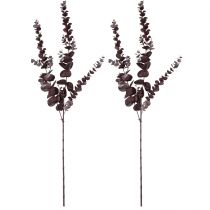 Article Longues branches d'eucalyptus artificielles décoratives violet 103cm 2pcs