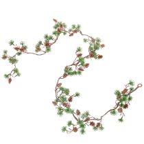 Article Guirlande artificielle de mélèze avec cônes et aiguilles, 120 cm