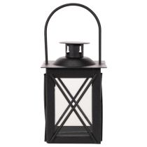 Article Lanterne noire avec anse pour bougie chauffe-plat, 16 cm, lot de 2