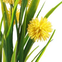 Fleurs artificielles boule de fleur allium oignon ornemental jaune artificiel 45cm