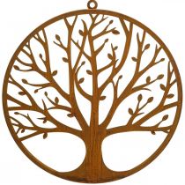 Décoration murale arbre de vie décoration patine anneau métal anneau Ø38cm