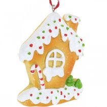Article Crispy house Décorations pour sapin de Noël maison en pain d&#39;épices H9cm 3 pcs