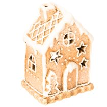 Article Porte-bougie chauffe-plat en forme de maison en pain d'épice, à poser et à utiliser comme décoration, 13 cm