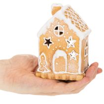 Article Porte-bougie chauffe-plat en forme de maison en pain d'épice, à poser et à utiliser comme décoration, 13 cm
