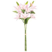 Article Lys artificiel, fleur à tige, décoration, 68 cm, lot de 3
