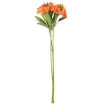 Article Alstroemeria artificielle orange, bouquet décoratif artificiel, 75 cm, 3 pièces