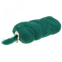 Cordon de laine laine fuse feutre cordon vert foncé 10m