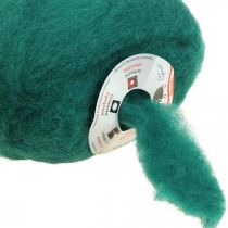 Cordon de laine laine fuse feutre cordon vert foncé 10m
