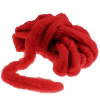 Article Fusée en laine 10m rouge foncé