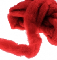Mèche laine 10m rouge foncé