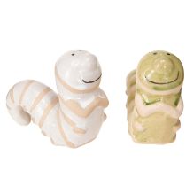 Article Décoration de ver drôle chenille en céramique décoration suspendue pot 9x6cm 2pcs