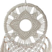 Article Décoration murale attrape-rêves en macramé crème 29×72cm