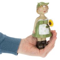 Article Figurines décoratives représentant un couple de paysans, décoration d'intérieur amusante pour le salon et l'été, 17 cm, lot de 2.
