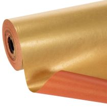 Article Rouleau de papier pour manchettes, or/rouge, 25 cm x 100 m, fournitures pour fleuristes
