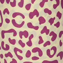 Article Papier à manchettes, imprimé léopard, violet, 25 cm, 100 m