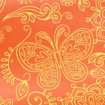 Article Papier manchette Orange Jaune Été 25 cm 100 m