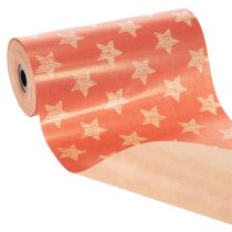 Article Papier à motifs d'étoiles, rouleau pour fournitures de fleuriste, 25 cm x 100 m