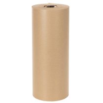Article Rouleau de papier kraft naturel pour manchettes, 25 cm x 100 m, papier décoratif