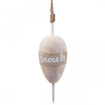 Bouée de décoration maritime, bouée de déco à suspendre &quot;Plage&quot; 27×8.5cm
