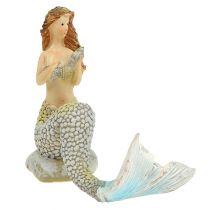 Article Figurine décorative sirène bleue 6 – 9,5 cm 3 p.