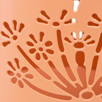 Article Arrosoir décoratif en métal avec pissenlit orange H12cm 2pcs