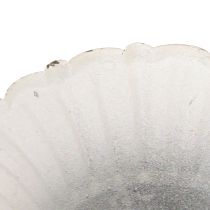 Article Coupelle décorative en métal petite Shabby Chic Blanc Ø8.5cm H8cm 2pcs