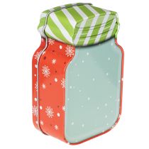 Article Boîte à biscuits en métal décorée d'un motif de Noël, 15 cm, lot de 2.