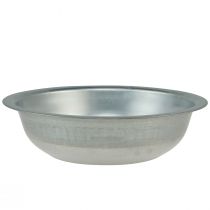 Article Bol en métal look used bol métal argenté Ø31,5cm H8cm