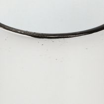Article Coupe en métal pour plantes en métal blanc noir Ø9cm 4pcs