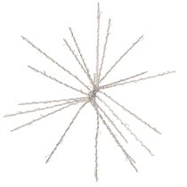 Article Guirlande lumineuse décorative étoile polaire à LED, blanc chaud, avec minuterie, pour extérieur, 29 cm