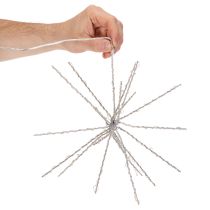 Article Guirlande lumineuse décorative étoile polaire à LED, blanc chaud, avec minuterie, pour extérieur, 29 cm