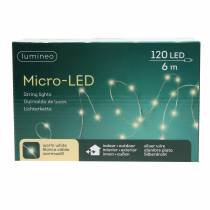 Article Micro guirlande lumineuse LED extérieur / intérieur 120 blanc chaud